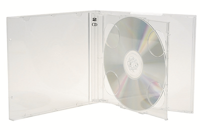 Caixa plástica CD jewel dupla